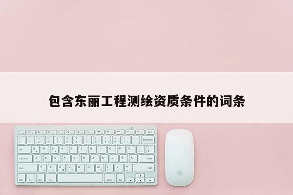 包含東麗工程測繪資質(zhì)條件的詞條