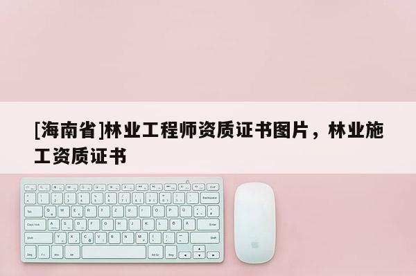 [海南省]林業工程師資質證書圖片，林業施工資質證書