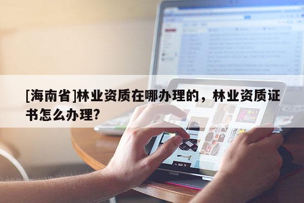 [海南省]林業(yè)資質(zhì)在哪辦理的，林業(yè)資質(zhì)證書怎么辦理?