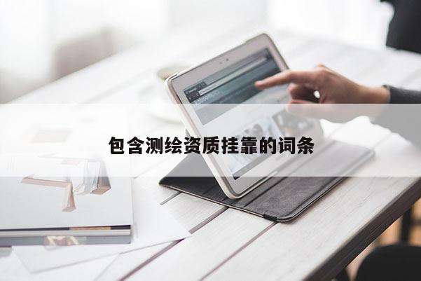 包含測繪資質(zhì)掛靠的詞條