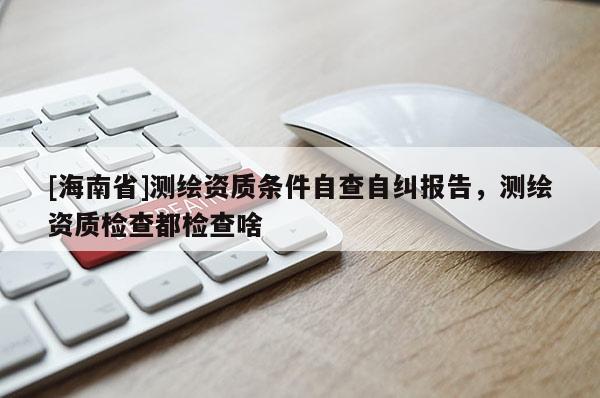 [海南省]測繪資質條件自查自糾報告，測繪資質檢查都檢查啥