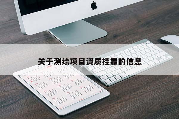 關于測繪項目資質(zhì)掛靠的信息