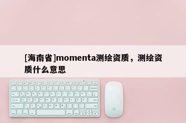 [海南省]momenta測繪資質，測繪資質什么意思