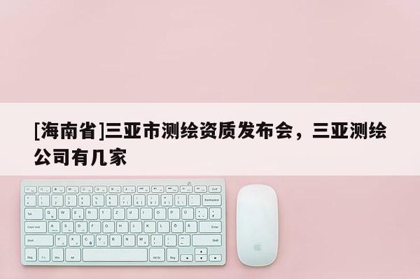[海南省]三亞市測繪資質發布會，三亞測繪公司有幾家